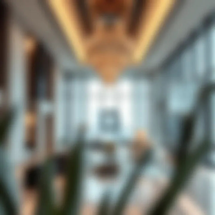 Interior spaces of the Al Razi Building highlighting modern aesthetics.