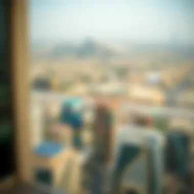 View from Al Sharhan Building Panoramic view from the Al Sharhan Building overlooking the Dubai skyline