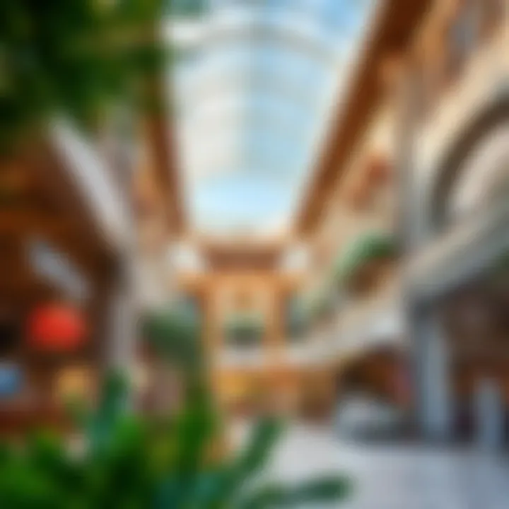 Cultural elements displayed within the mall's design