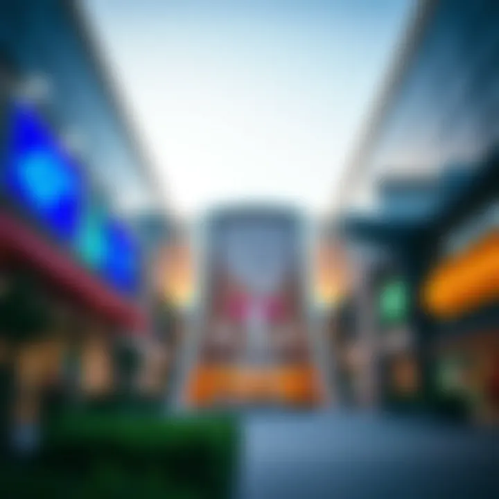 Exterior view of Bani Yas Mall showcasing its architecture