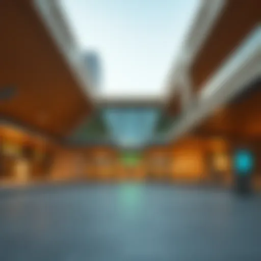 Exterior view of BurJuman Metro Station showcasing its architectural design