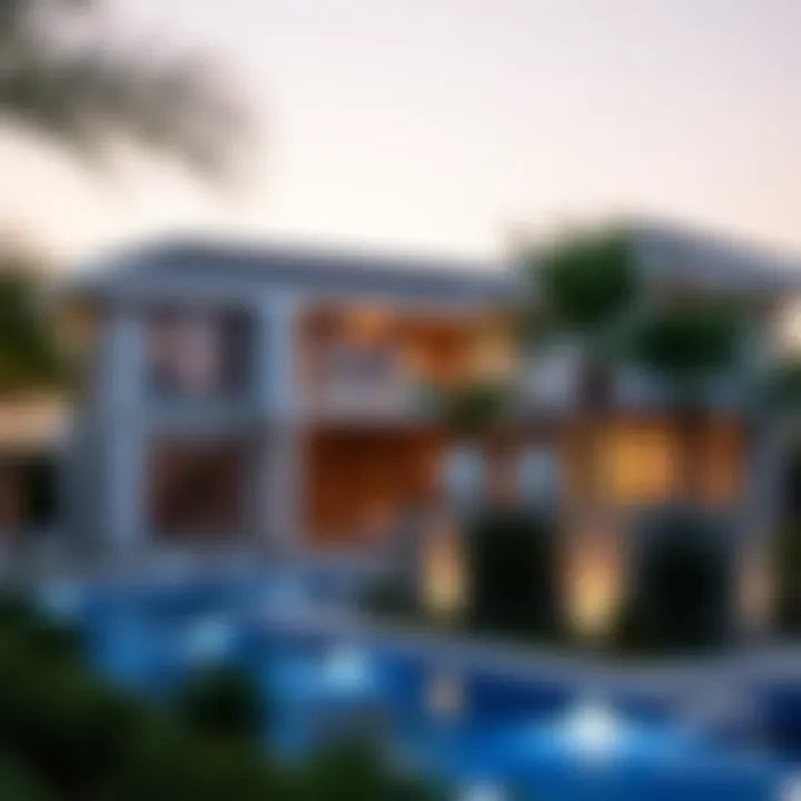 Market trends infographic related to villa investments