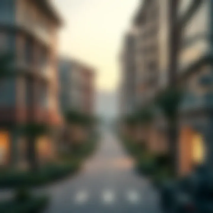 Emerging Neighborhoods: The New Face of Dubai Real Estate A vibrant neighborhood showcasing new real estate developments