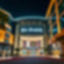 Exterior view of Bin Shabib Mall showcasing its contemporary architecture