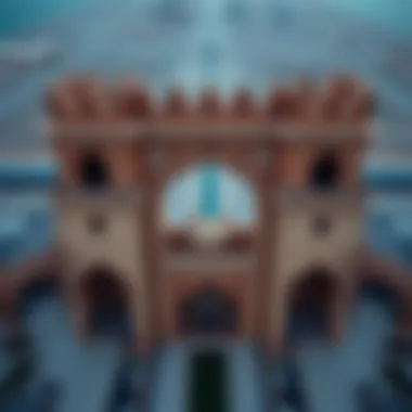 Binghatti Gate Aerial Perspective Aerial view of Binghatti Gate showcasing its distinctive architectural features