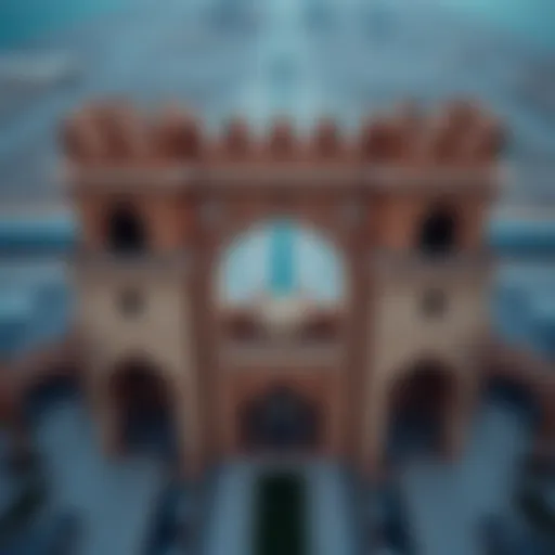 Binghatti Gate Aerial Perspective Aerial view of Binghatti Gate showcasing its distinctive architectural features