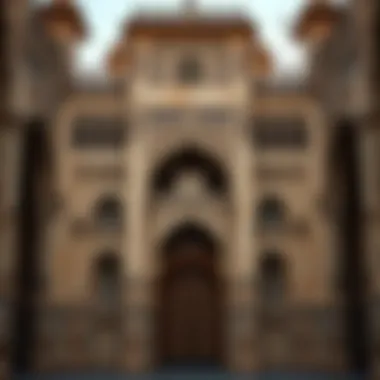 Intricate Façade of Binghatti Gate Close-up of the façade of Binghatti Gate highlighting intricate design elements