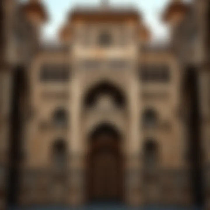 Intricate Façade of Binghatti Gate Close-up of the façade of Binghatti Gate highlighting intricate design elements