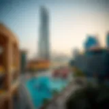 Panoramic view of Tower 2 showcasing its architectural design