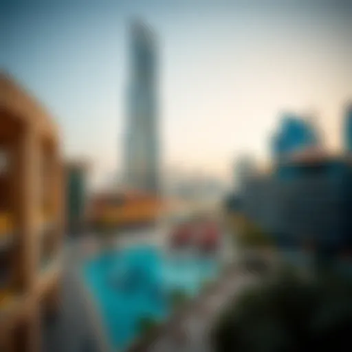 Panoramic view of Tower 2 showcasing its architectural design