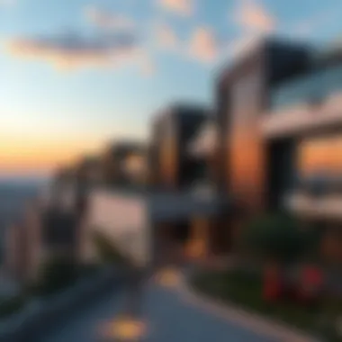 Modern Architecture of Garhoud Views Stunning skyline of Garhoud Views showcasing modern architecture