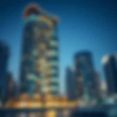 Stunning architectural view of Marina Arcade Tower