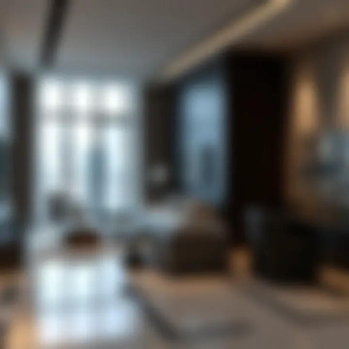 Modern interior design of a residence in Marina Arcade Tower