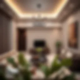 Elegant 1 BHK flat interior showcasing modern design