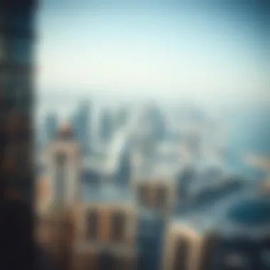 An aerial view of Bur Dubai showcasing its vibrant skyline and architecture