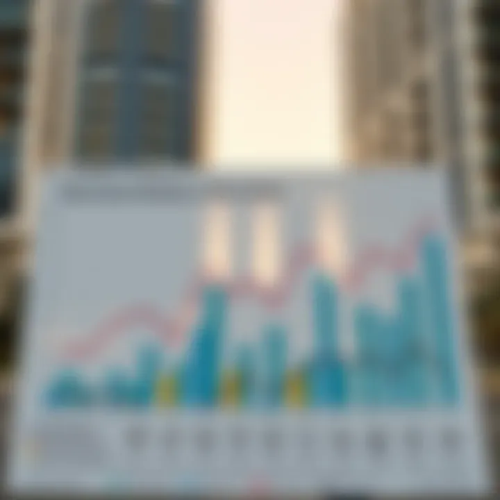 A chart displaying market trends and forecasts for real estate in Bur Dubai