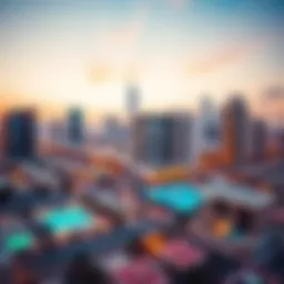 Vibrant skyline of Rashidiya showcasing modern architecture