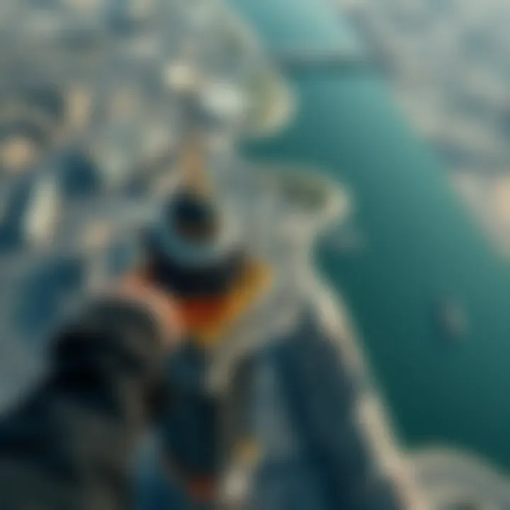 Aerial view of Dubai highlighting Saeed Tower 2's strategic location