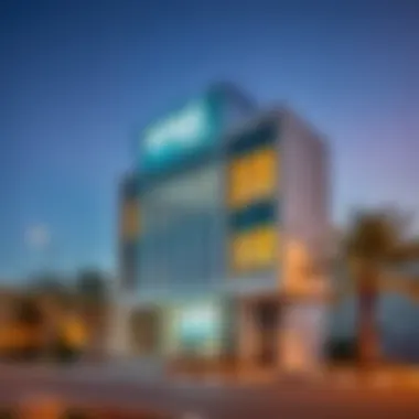 Exterior view of the Sewa Office in Muweilah showcasing modern architecture