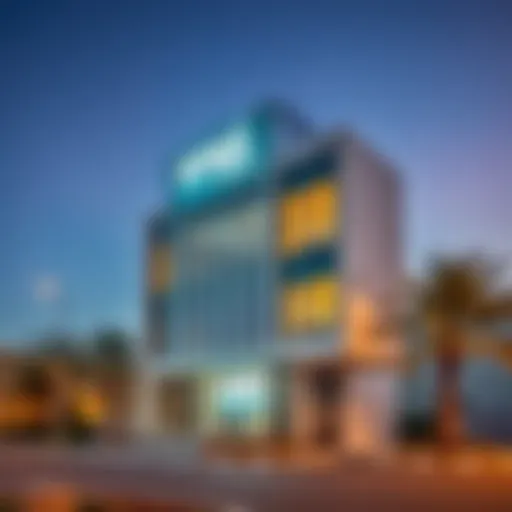 Exterior view of the Sewa Office in Muweilah showcasing modern architecture