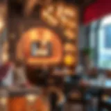 Charming interior of a shisha lounge in Downtown Dubai