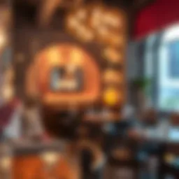 Charming interior of a shisha lounge in Downtown Dubai