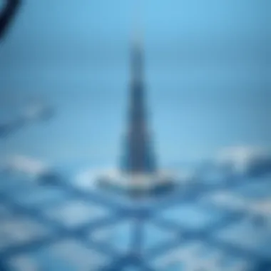 Architectural blueprint highlighting the structural innovations