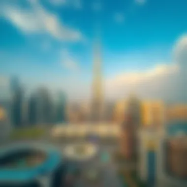 Aerial view of Dubai's skyline showcasing the new tallest building