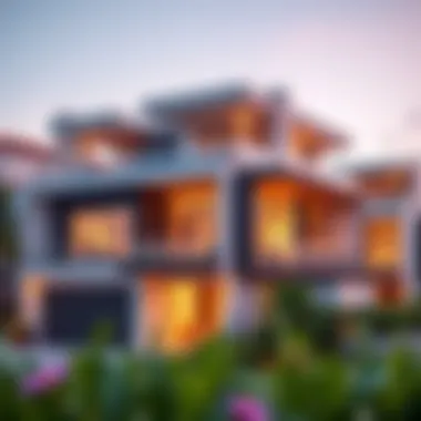 Luxurious exterior view of Fairway Villas 2 showcasing modern architecture