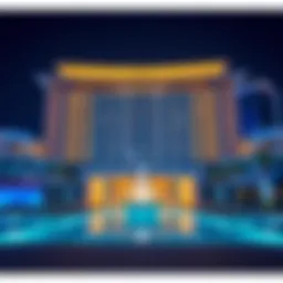 Luxurious exterior view of Hilton Yas Bay showcasing stunning architecture