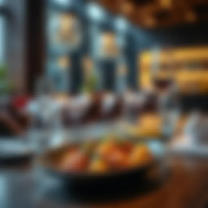 Artfully plated gourmet dish representing culinary innovation in Dubai's fine dining scene