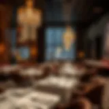 Elegant interior of a high-end Dubai restaurant showcasing luxury decor and ambiance