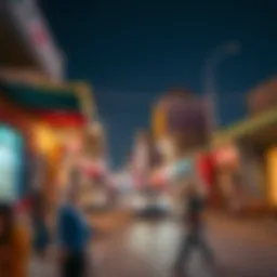 Vibrant streets of Lulu Al Muteena showcasing local culture