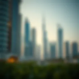 Dubai skyline showcasing modern architecture