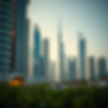 Dubai skyline showcasing modern architecture