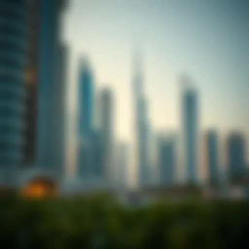 Dubai skyline showcasing modern architecture