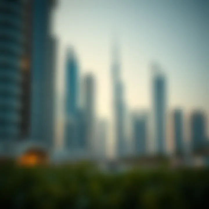 Dubai skyline showcasing modern architecture
