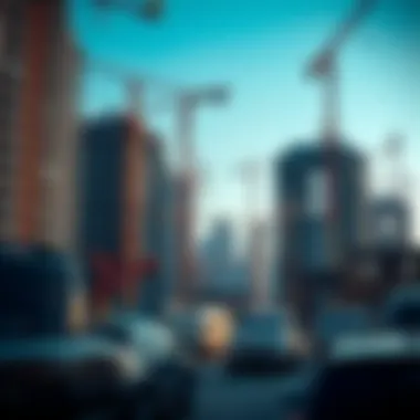 Construction site illustrating urban development