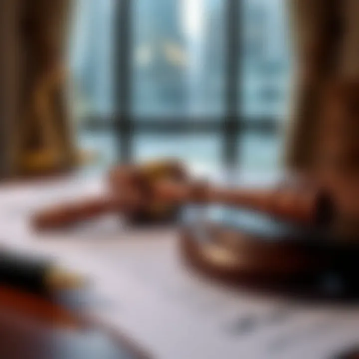 Understanding Rental Laws A gavel resting on legal documents symbolizing rental laws