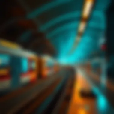 Visual representation of metro connectivity