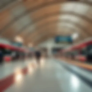 Metro station showcasing modern architecture