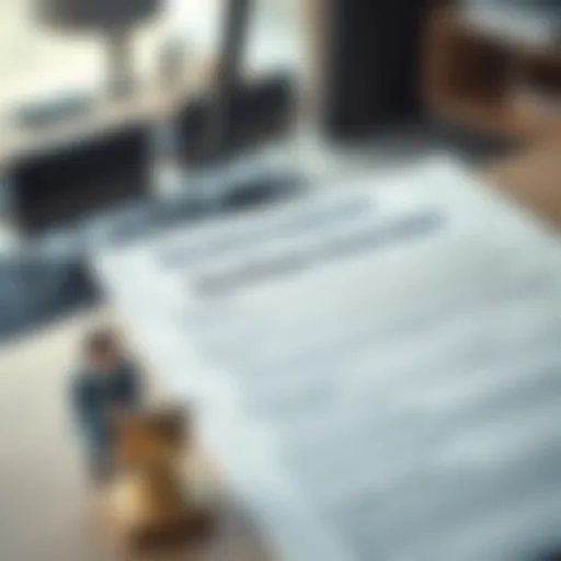 Document outlining tenancy contract termination