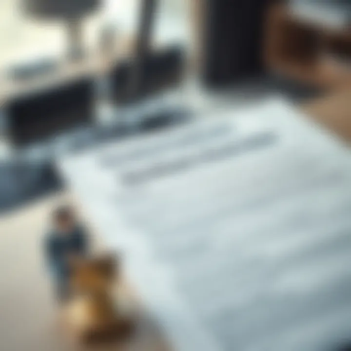 Document outlining tenancy contract termination