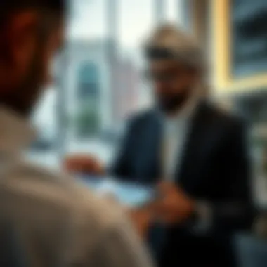 Investor analyzing property options on a tablet