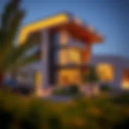 Stunning architectural design of a Roya property showcasing modern aesthetics