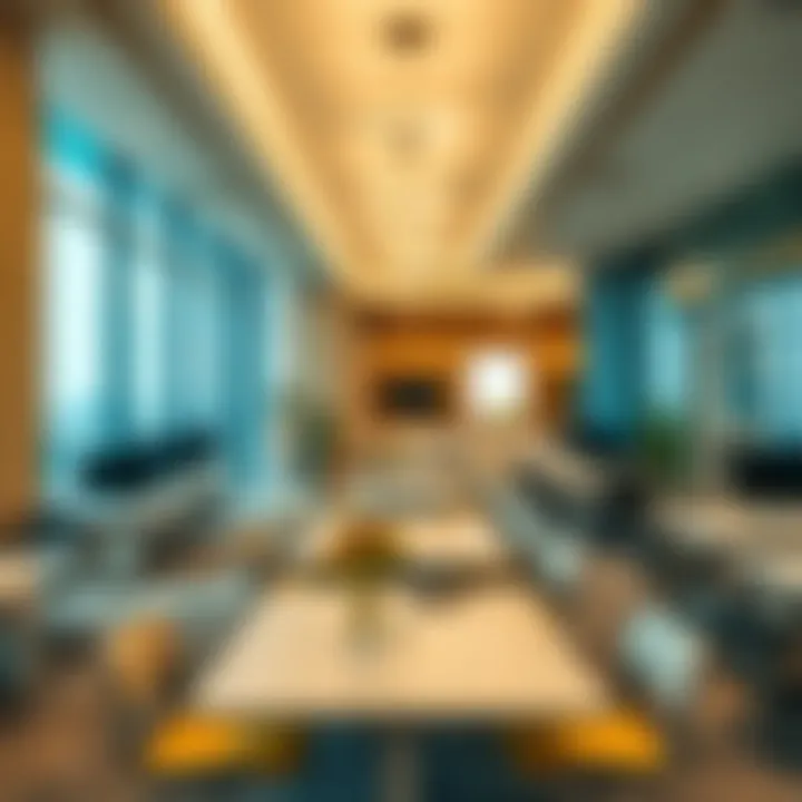 Interior of SIT Tower 1 highlighting contemporary workspace design