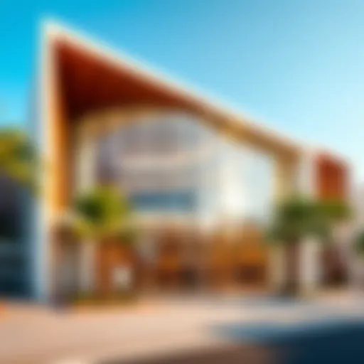 Modern architectural design of Sobha Hartland Sales Center