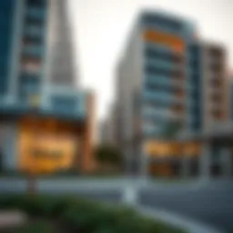 Exterior view of Staybridge Al Maktoum showcasing modern architecture