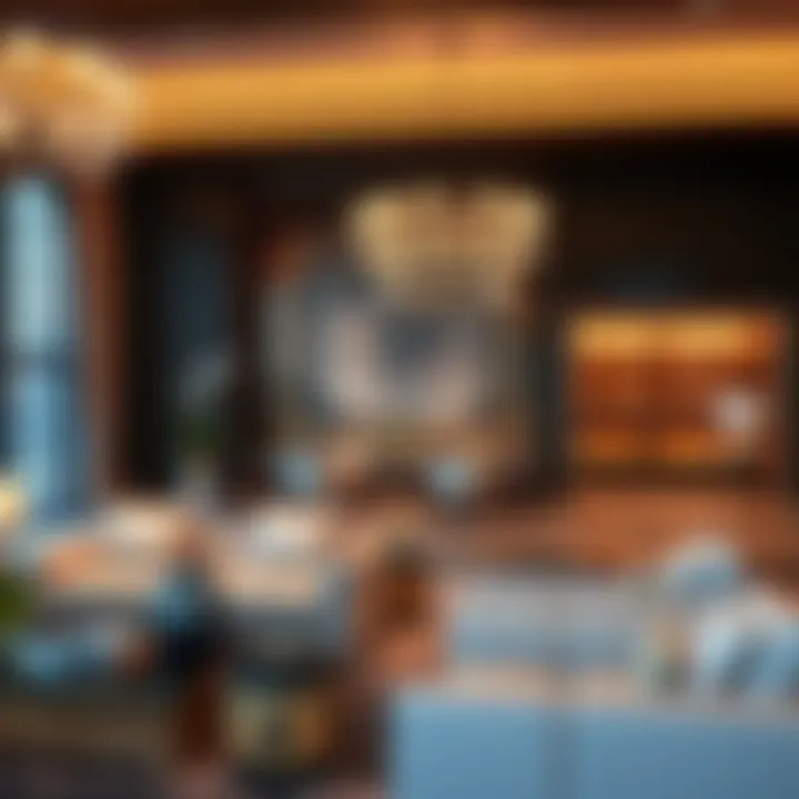 Interior design showcasing luxury features within the Al Hamd Building