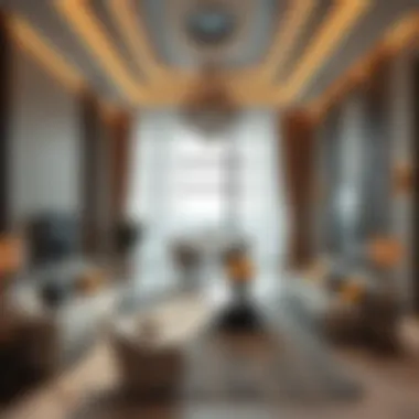 Interior of a luxury property recognized for its design excellence